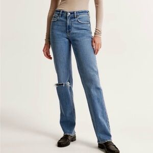Abercrombie & Fitch The 90s Straight Mid Rise Jeans Size 27 Extra Long